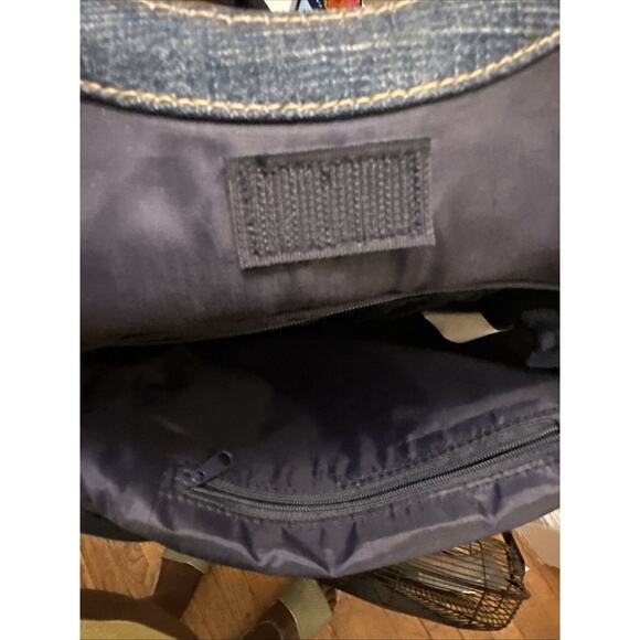 VTG 90’s Y2K Teen Tween Embroidered Denim Mudd Bagz tassel fringe handbag purse - Picture 11 of 14